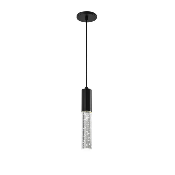 Pendant Nuvo 62-6001 Lacey - 2 Inch LED Mini Pendant - RGB/TW - Starfish Enabled - Matte Black with K9 Bubble Crystal Nuvo