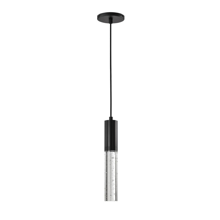 Pendant Nuvo 62-6001 Lacey - 2 Inch LED Mini Pendant - RGB/TW - Starfish Enabled - Matte Black with K9 Bubble Crystal Nuvo