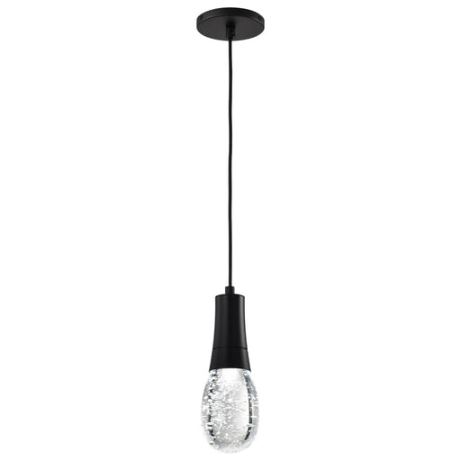Pendant Nuvo 62-6002 Lacey - 4 Inch LED Pendant - RGB/TW - Starfish Enabled - Matte Black with K9 Bubble Crystal Nuvo