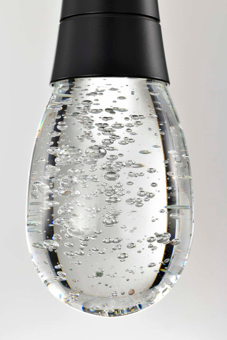 Pendant Nuvo 62-6002 Lacey - 4 Inch LED Pendant - RGB/TW - Starfish Enabled - Matte Black with K9 Bubble Crystal Nuvo
