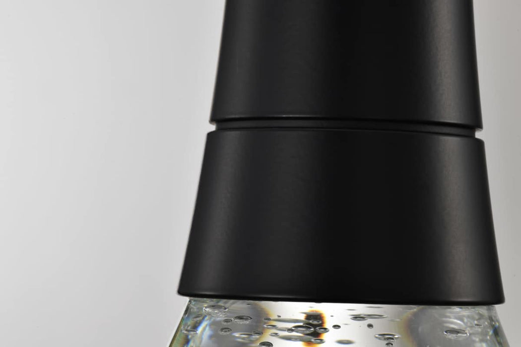 Pendant Nuvo 62-6002 Lacey - 4 Inch LED Pendant - RGB/TW - Starfish Enabled - Matte Black with K9 Bubble Crystal Nuvo