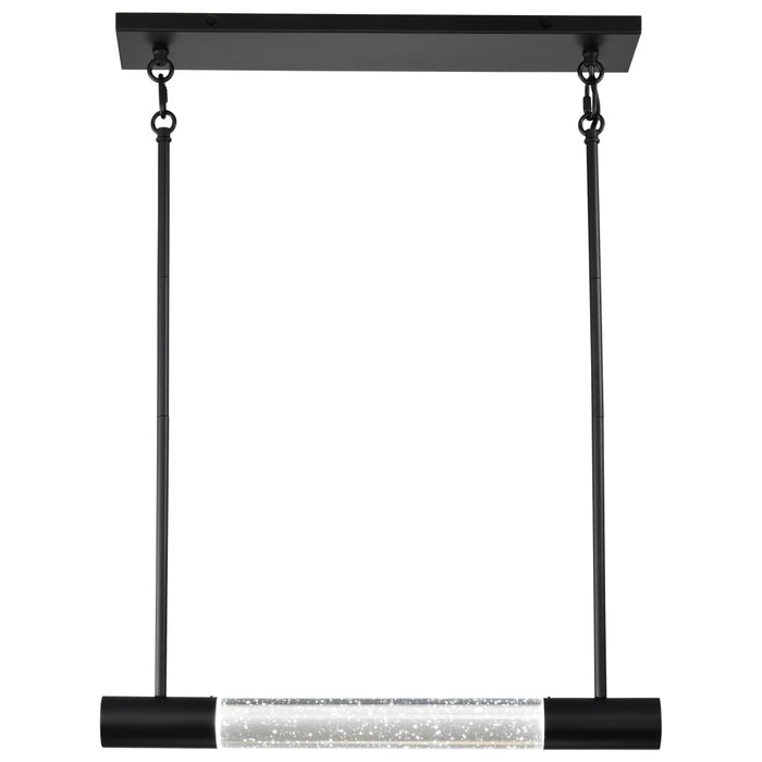 Island Pendant Nuvo 62-6003 Lacey - 23 Inch LED Island Pendant - RGB/TW - Starfish Enabled - Matte Black with K9 Bubble Crystal Nuvo