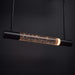 Island Pendant Nuvo 62-6003 Lacey - 23 Inch LED Island Pendant - RGB/TW - Starfish Enabled - Matte Black with K9 Bubble Crystal Nuvo