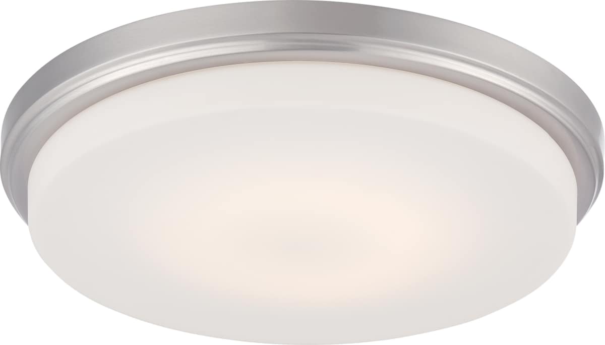 Flush Mount Nuvo 62-609 Dale - LED Flush Fixture with Opal Frosted Glass - Brushed Nickel Finish Nuvo
