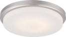 Flush Mount Nuvo 62-609 Dale - LED Flush Fixture with Opal Frosted Glass - Brushed Nickel Finish Nuvo