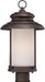 Post Lantern Nuvo 62-634 Bethany - LED Outdoor Post with Satin White Glass - Forest Bronze Finish Nuvo