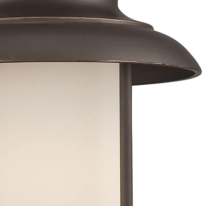 Hanging Lantern Nuvo 62-635 Bethany - LED Outdoor Hanging with Satin White Glass - Forest Bronze Finish Nuvo