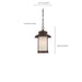 Hanging Lantern Nuvo 62-635 Bethany - LED Outdoor Hanging with Satin White Glass - Forest Bronze Finish Nuvo