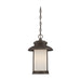 Hanging Lantern Nuvo 62-635 Bethany - LED Outdoor Hanging with Satin White Glass - Forest Bronze Finish Nuvo