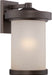 Wall Lantern Nuvo 62-642 Diego - LED Outdoor Large Wall with Satin Amber Glass - Mahogany Bronze Finish Nuvo