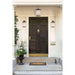 Hanging Lantern Nuvo 62-645 Diego - LED Outdoor Hanging with Satin Amber Glass - Mahogany Bronze Finish Nuvo