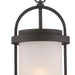 Hanging Lantern Nuvo 62-655 Willis - LED Outdoor Hanging with Antique White Glass - Textured Black Finish Nuvo