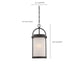Hanging Lantern Nuvo 62-655 Willis - LED Outdoor Hanging with Antique White Glass - Textured Black Finish Nuvo