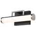 Vanity Nuvo 62-656 Solano LED Small Vanity - Black and Brushed Nickel Finish - White Acrylic Lens Nuvo