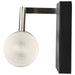 Vanity Nuvo 62-656 Solano LED Small Vanity - Black and Brushed Nickel Finish - White Acrylic Lens Nuvo