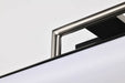 Vanity Nuvo 62-656 Solano LED Small Vanity - Black and Brushed Nickel Finish - White Acrylic Lens Nuvo