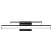 Vanity Nuvo 62-658 Solano LED Medium Vanity - Black and Brushed Nickel Finish - White Acrylic Lens Nuvo