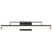 Vanity Nuvo 62-658 Solano LED Medium Vanity - Black and Brushed Nickel Finish - White Acrylic Lens Nuvo