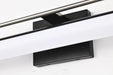 Vanity Nuvo 62-658 Solano LED Medium Vanity - Black and Brushed Nickel Finish - White Acrylic Lens Nuvo