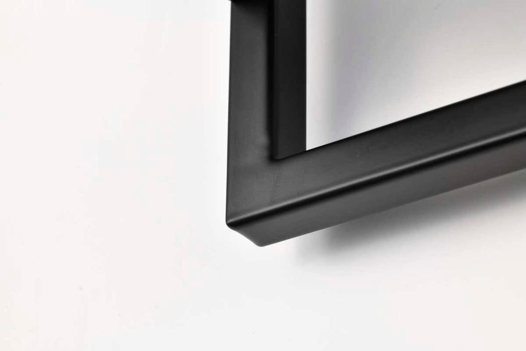 Vanity Nuvo 62-658 Solano LED Medium Vanity - Black and Brushed Nickel Finish - White Acrylic Lens Nuvo