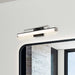 Vanity Nuvo 62-658 Solano LED Medium Vanity - Black and Brushed Nickel Finish - White Acrylic Lens Nuvo