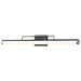 Vanity Nuvo 62-659 Solano LED Large Vanity - Black and Brushed Nickel Finish - White Acrylic Lens Nuvo