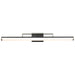 Vanity Nuvo 62-659 Solano LED Large Vanity - Black and Brushed Nickel Finish - White Acrylic Lens Nuvo