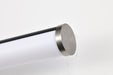 Vanity Nuvo 62-659 Solano LED Large Vanity - Black and Brushed Nickel Finish - White Acrylic Lens Nuvo