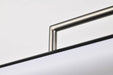 Vanity Nuvo 62-659 Solano LED Large Vanity - Black and Brushed Nickel Finish - White Acrylic Lens Nuvo