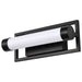 Vanity Nuvo 62-666 Canal LED Small Vanity - Matte Black Finish - White Acrylic Lens Nuvo