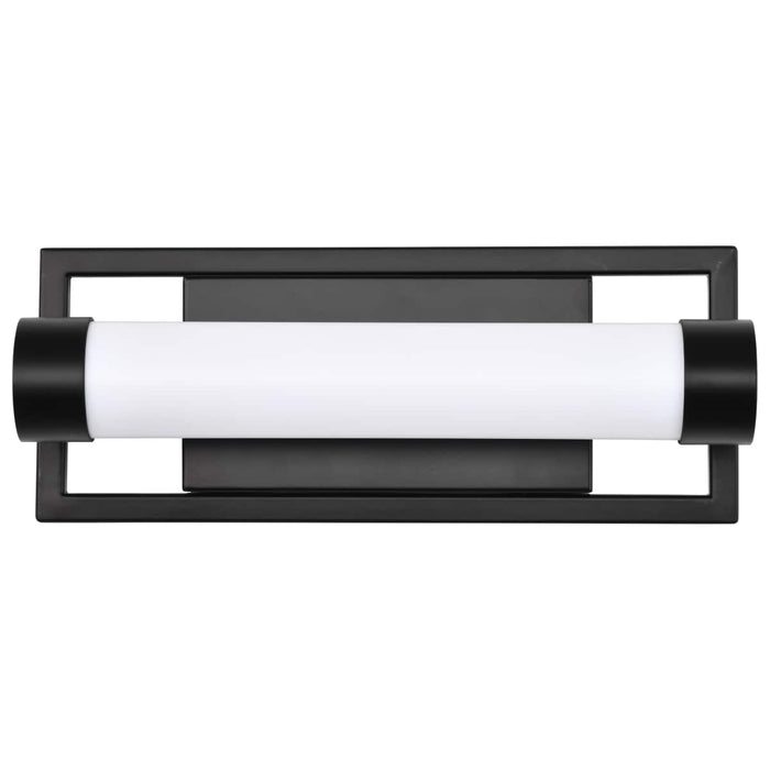 Vanity Nuvo 62-666 Canal LED Small Vanity - Matte Black Finish - White Acrylic Lens Nuvo