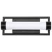 Vanity Nuvo 62-666 Canal LED Small Vanity - Matte Black Finish - White Acrylic Lens Nuvo