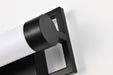Vanity Nuvo 62-666 Canal LED Small Vanity - Matte Black Finish - White Acrylic Lens Nuvo