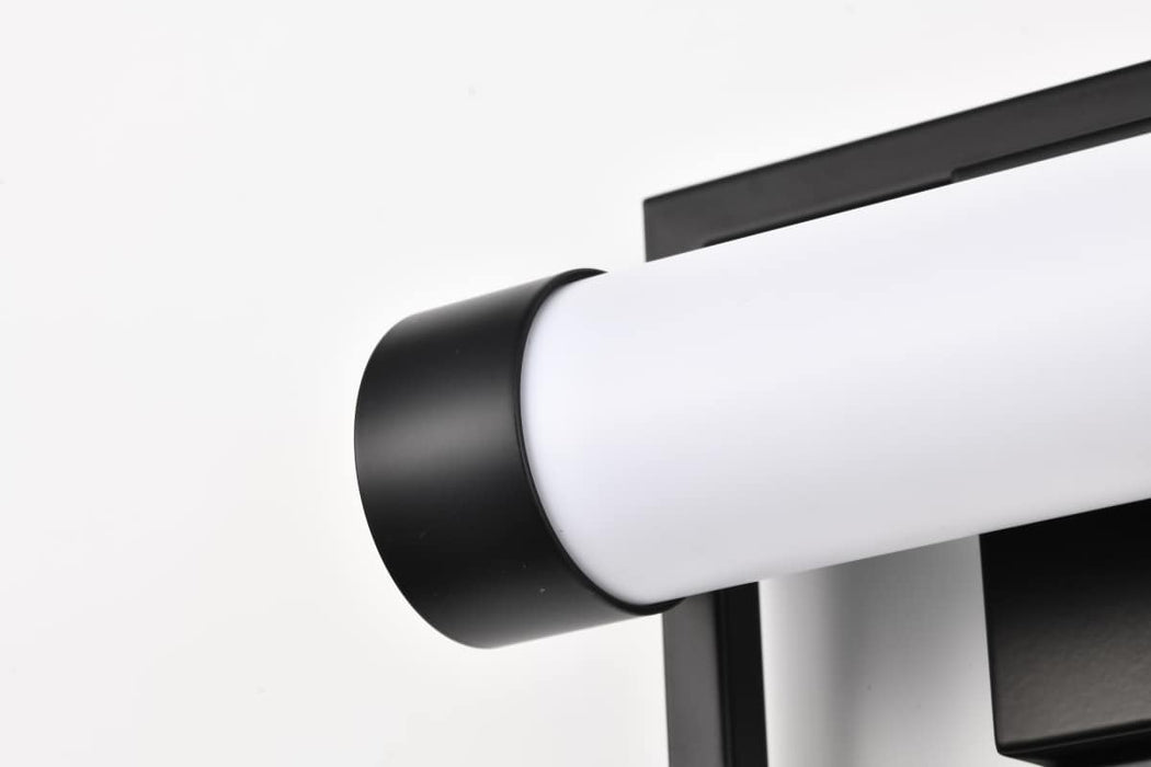 Vanity Nuvo 62-666 Canal LED Small Vanity - Matte Black Finish - White Acrylic Lens Nuvo
