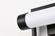 Vanity Nuvo 62-666 Canal LED Small Vanity - Matte Black Finish - White Acrylic Lens Nuvo