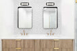 Vanity Nuvo 62-666 Canal LED Small Vanity - Matte Black Finish - White Acrylic Lens Nuvo