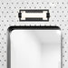 Vanity Nuvo 62-666 Canal LED Small Vanity - Matte Black Finish - White Acrylic Lens Nuvo