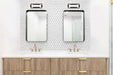 Vanity Nuvo 62-666 Canal LED Small Vanity - Matte Black Finish - White Acrylic Lens Nuvo