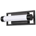 Vanity Nuvo 62-666 Canal LED Small Vanity - Matte Black Finish - White Acrylic Lens Nuvo