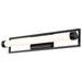 Vanity Nuvo 62-668 Canal LED Medium Vanity - Matte Black Finish - White Acrylic Lens Nuvo
