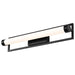 Vanity Nuvo 62-668 Canal LED Medium Vanity - Matte Black Finish - White Acrylic Lens Nuvo