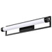 Vanity Nuvo 62-668 Canal LED Medium Vanity - Matte Black Finish - White Acrylic Lens Nuvo