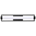 Vanity Nuvo 62-668 Canal LED Medium Vanity - Matte Black Finish - White Acrylic Lens Nuvo