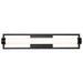 Vanity Nuvo 62-668 Canal LED Medium Vanity - Matte Black Finish - White Acrylic Lens Nuvo
