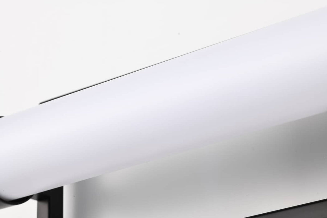 Vanity Nuvo 62-668 Canal LED Medium Vanity - Matte Black Finish - White Acrylic Lens Nuvo