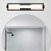 Vanity Nuvo 62-668 Canal LED Medium Vanity - Matte Black Finish - White Acrylic Lens Nuvo