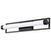 Vanity Nuvo 62-668 Canal LED Medium Vanity - Matte Black Finish - White Acrylic Lens Nuvo