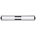 Vanity Nuvo 62-669 Canal LED Large Vanity - Matte Black Finish - White Acrylic Lens Nuvo