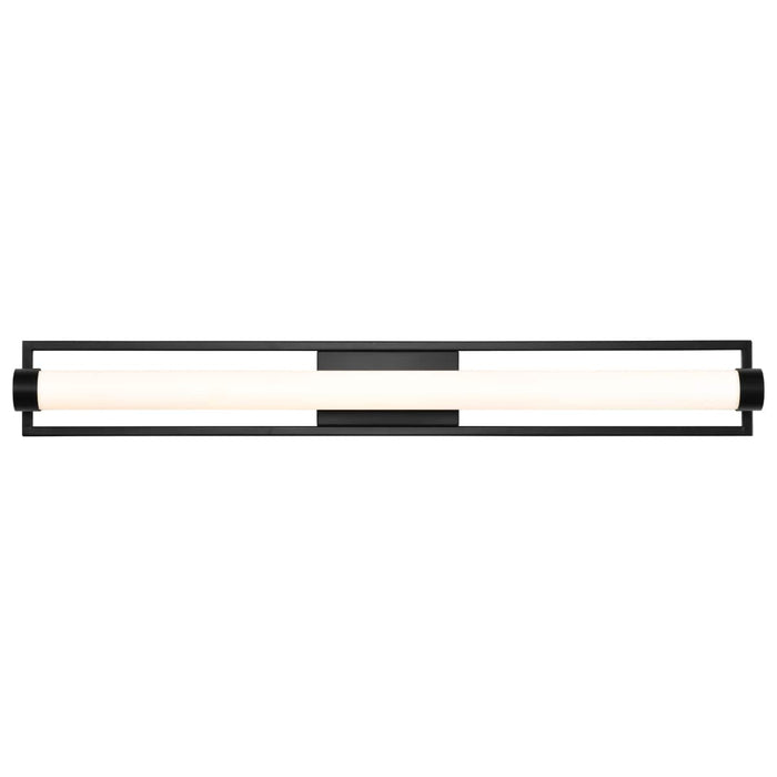 Vanity Nuvo 62-669 Canal LED Large Vanity - Matte Black Finish - White Acrylic Lens Nuvo