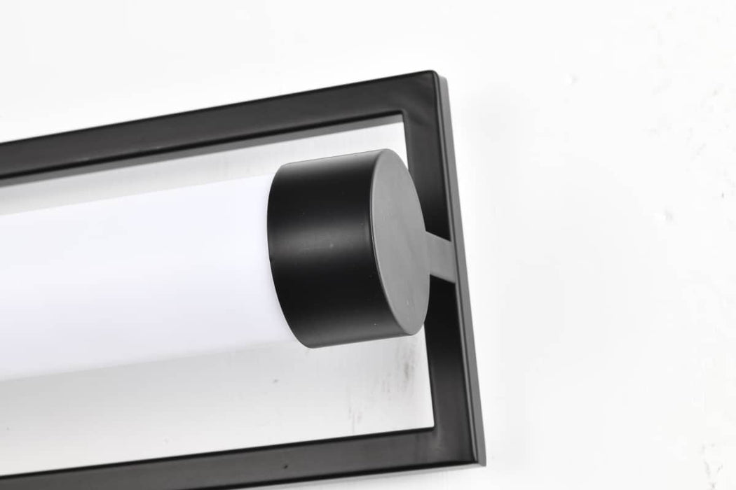 Vanity Nuvo 62-669 Canal LED Large Vanity - Matte Black Finish - White Acrylic Lens Nuvo